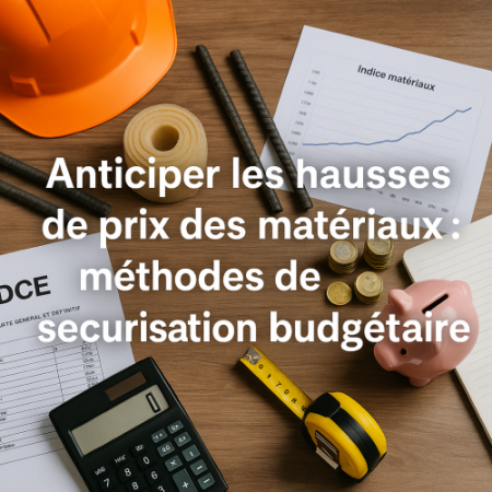 Cabinet Bagot _ Anticiper les hausses de prix des matériaux : méthodes de sécurisation budgétaire _ Economistes de la construction